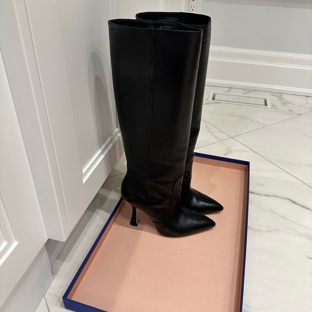 Stuart Weitzman Black Patron Over the Knee Boots - Picture 3 of 6